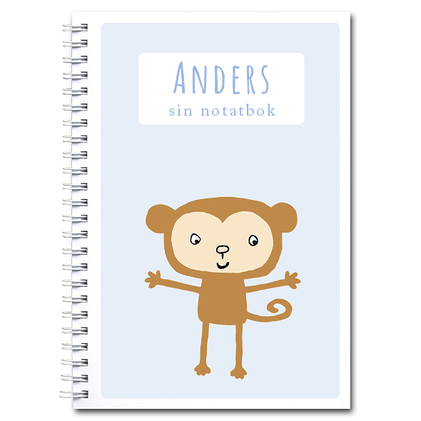 Personlig notatbok: ape - gutt