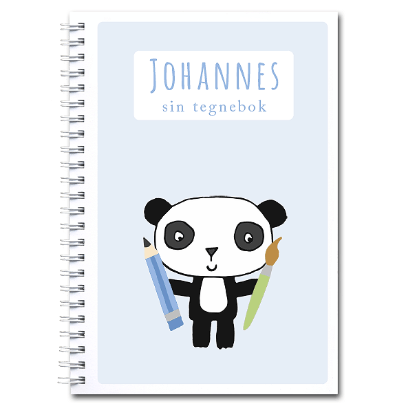 Personlig tegnebok: panda - gutt