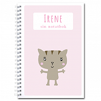 Personlig notatbok: katt - jente