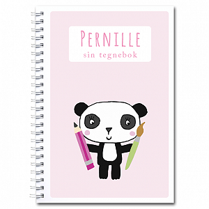 Personlig tegnebok: panda - jente